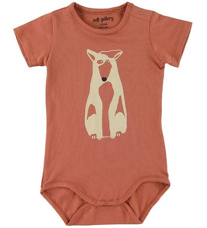 Soft Gallery Bodysuit s/s - Dalton - Pointer - Baked Clay