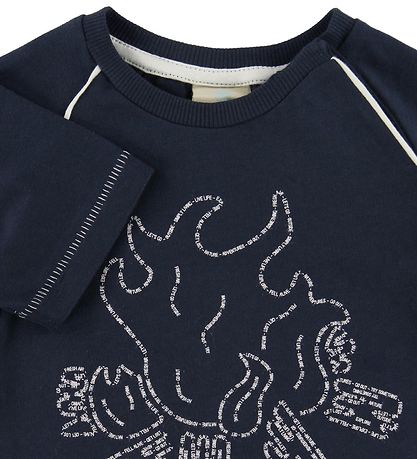 En Fant T-shirt - Dark Navy w. Campfire