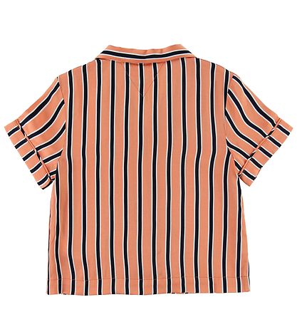 Tommy Hilfiger Skyrta - Dvalarstaður Stripe - Appelsína