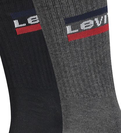 Levis Socken - 2er-Pack - Schwarz/Grau
