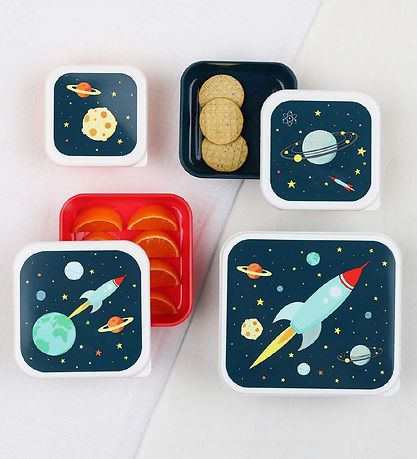 A Little Lovely Company Nestisboxa sett - 4 Partar - Space
