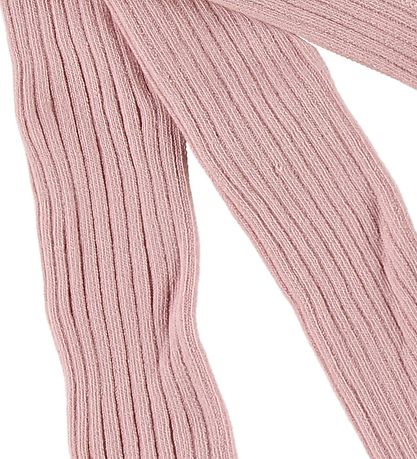Melton Tights - Rib - Dusty Pink