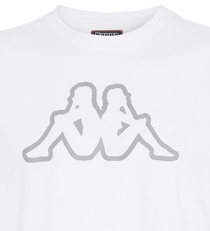 Kappa T-shirt - Logo Cromen - White » Always Cheap Delivery