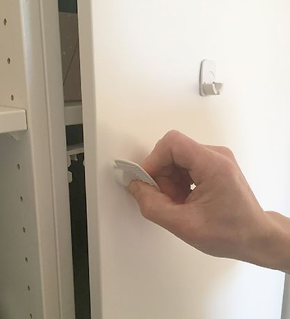 BabyDan Barnsäkringar - Magnetiskt lås - Vit