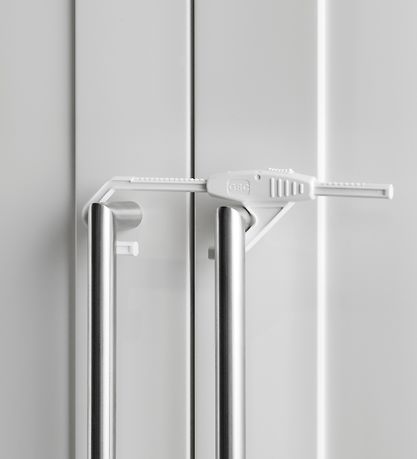 BabyDan Child Proof Lock - Slide Lock - 2 pcs. - White