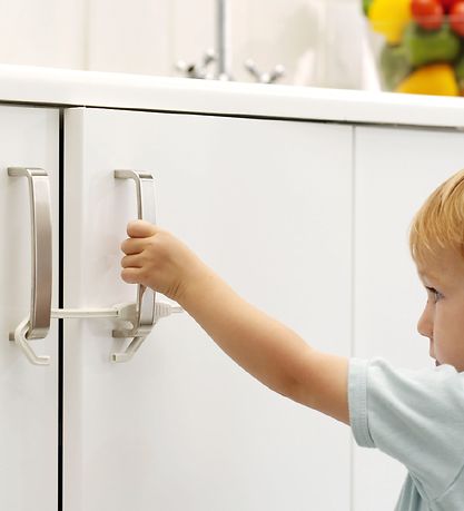 BabyDan Child Proof Lock Slide Lock 2 pcs. White KW PT