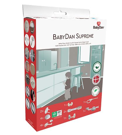 BabyDan Baby Safety - Supreme - 16 Parts - White