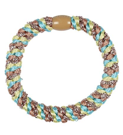 Elastique à Cheveux Kknekki - Jaune/Turquoise Brillant