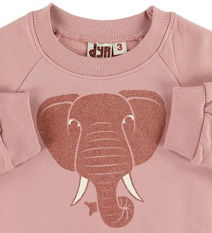 DYR Sweatshirt - Bellow - Rose Glow w. Glitter Elephant