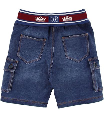 Dolce & Gabbana Shorts - in Blaudenim m. Rot