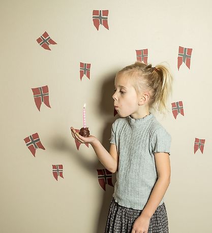 That's Mine Wallstickers - 14 pcs - Norwegian Flag