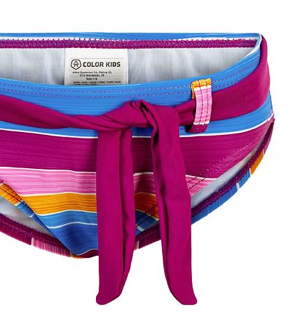 Color Kids Bikini - Inzet - Berry m. Strepen