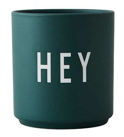 Design Letters Cup - Favourite Cups - Porcelain - Dark Green Hey