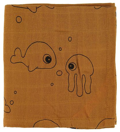 Done by Deer Hydrofiele Doek - 70x70 - 2 stk - Sea Friends - Mus