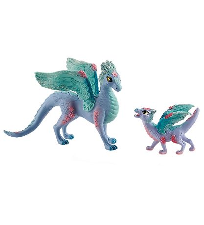 Schleich Bayala - H: 11 cm - Blomsterdragemor & Unge 70592