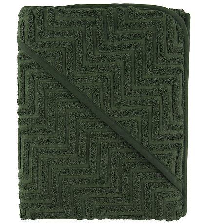 Filibabba Kapuzentuch - Zigzag - 90x90 cm - Dark Green
