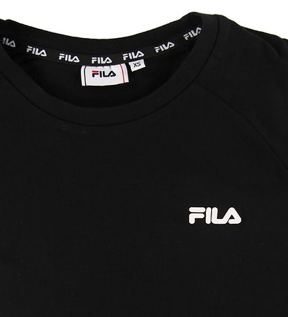 Fila Stuttermabolur - Ómeðhöndluð - Svart M. Lógó
