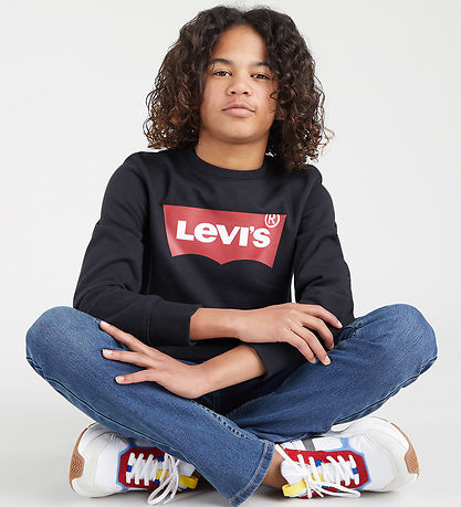 Levis Collegegenser - Flaggermusvinge - Svart