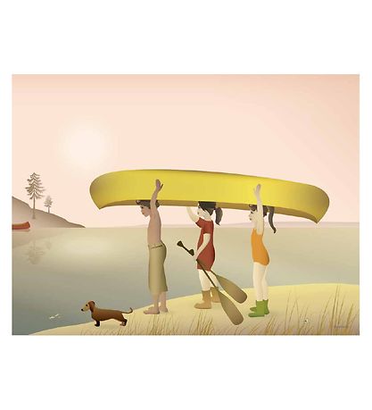 Vissevasse Veggspjald - 50x70 - Canoe