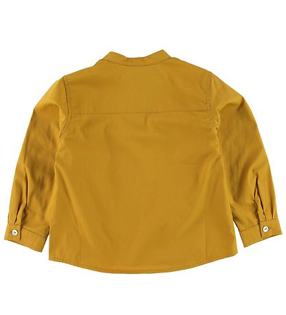 Christina Rohde Hemdbluse - Senf m. Knöpfe