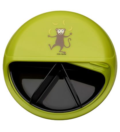 Carl Oscar Snackbox - BentoDISC - 18 cm - Lime Monkey