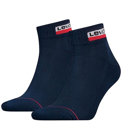 Levis Ankle Socks - 2-pack - Mid Cut - Navy » Fast Shipping