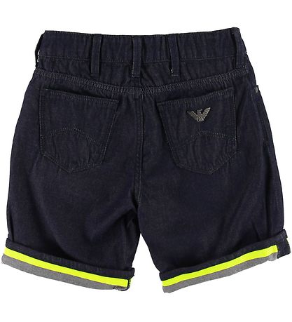 Emporio Armani Stuttbuxur - Dökkt Gallaefni