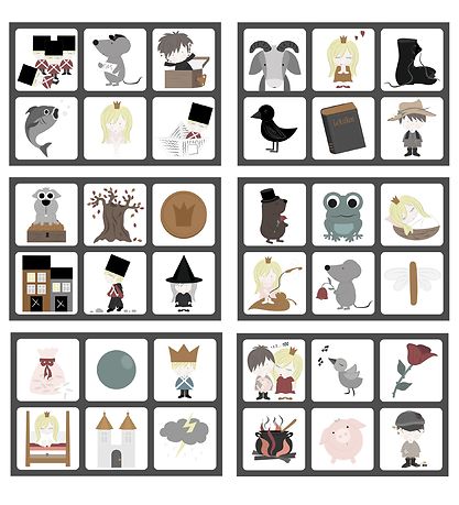 Kids by Friis Picture Lottery - 6 Plates - Fairytale