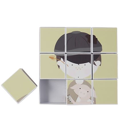 Kids by Friis Puzzle Blocks - 9 Blocks - Fairytale