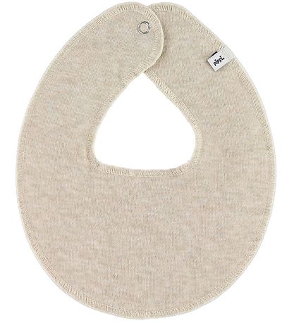 Pippi Baby Teething Bib - Round - Sandshell