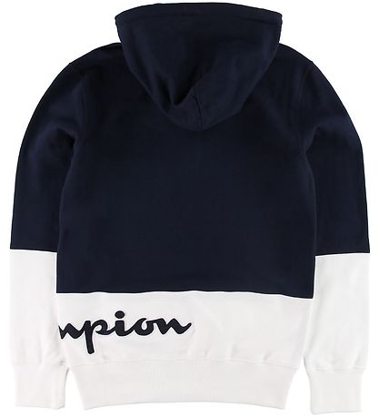 Champion Fashion Hoodie - Halve ritssluiting - Navy/Wit