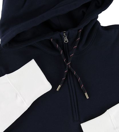 Champion Fashion Hoodie - Halve ritssluiting - Navy/Wit