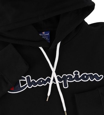 Champion Fashion Hoodie - Black w. Logo