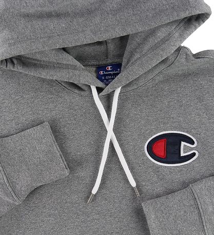 Champion Fashion Hoodie Grey Melange w. Logo KW PT