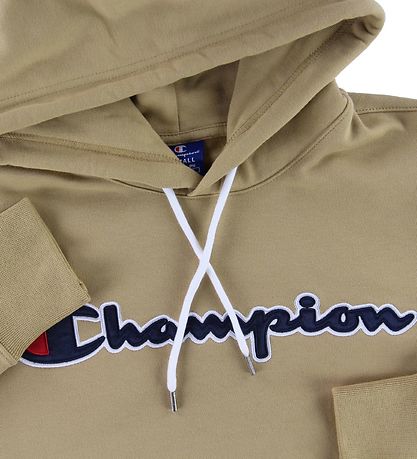 Champion Fashion Hoodie - Khaki w. Logo