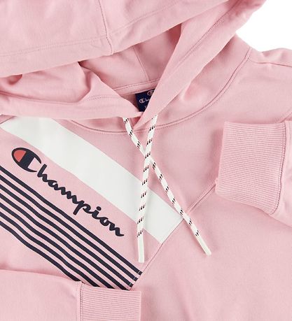 Champion Fashion Sweat  Capuche - Rose av. Imprim