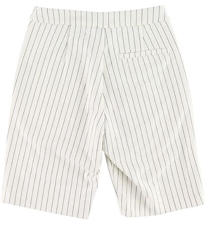 Grunt Shorts - Henna Bermuda - Weiß m. Streifen