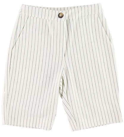 Grunt Shorts - Henna Bermuda - White w. Stripes