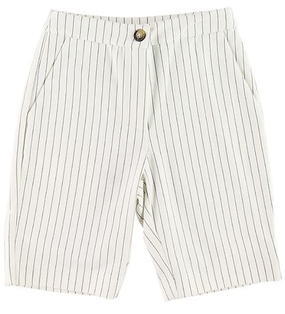 Grunt Shorts - Henna Bermuda - Weiß m. Streifen