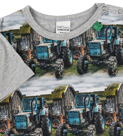Freds World T-shirt - Farming Photo - Gråmelerad