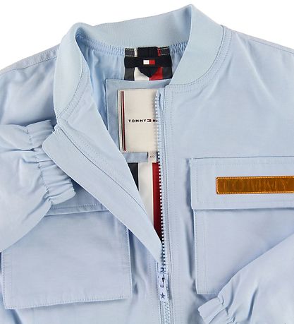Tommy Hilfiger Sommerjacke - Utility-Bomber - Hellblau
