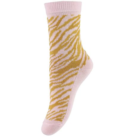 Minymo Socken - 5er-Pack - Pink m. Streifen