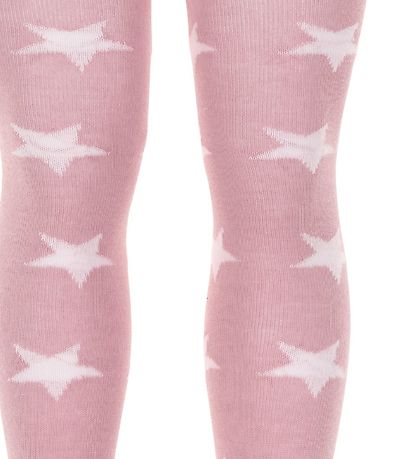 Minymo Tights - Pink w. Stars