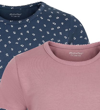 Minymo T-Shirts - 2er-Pack - Mesa Rose