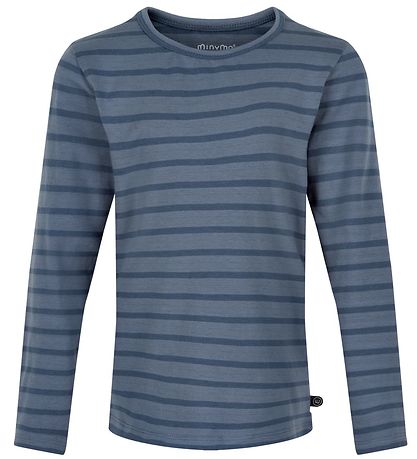 Minymo Long Sleeve Tops - 2-pack - New Navy w. Stripes