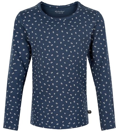 Minymo Long Sleeve Tops - 2-pack - Mesa Rose/New Navy