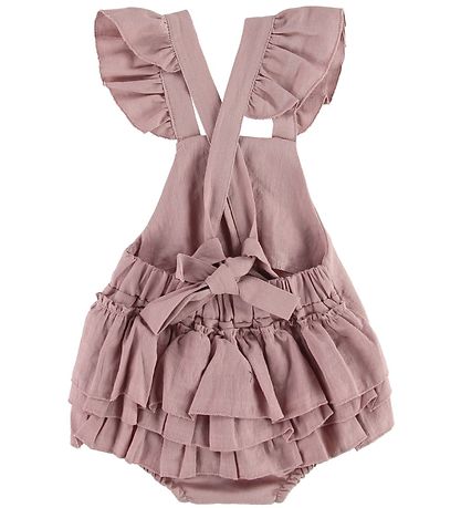 Little Wonders Summer Romper - Sidney - Dusty Pink w. Ruffle