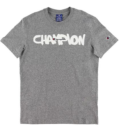 Champion Fashion T-shirt - Grey Melange w. Logo