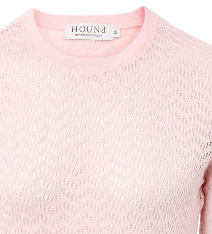 Hound Blússa - Skera - Prjónað - Soft Peach M. Mynsturprjón