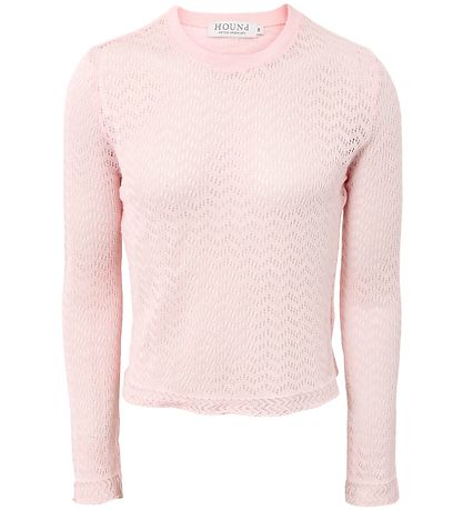 Hound Blússa - Skera - Prjónað - Soft Peach M. Mynsturprjón